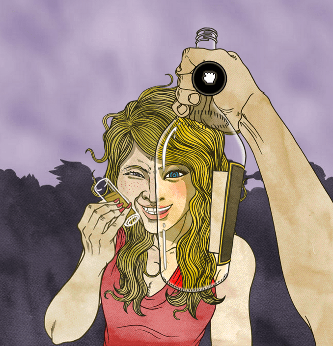 How Alcohol Works, illustrated by dongyun lee